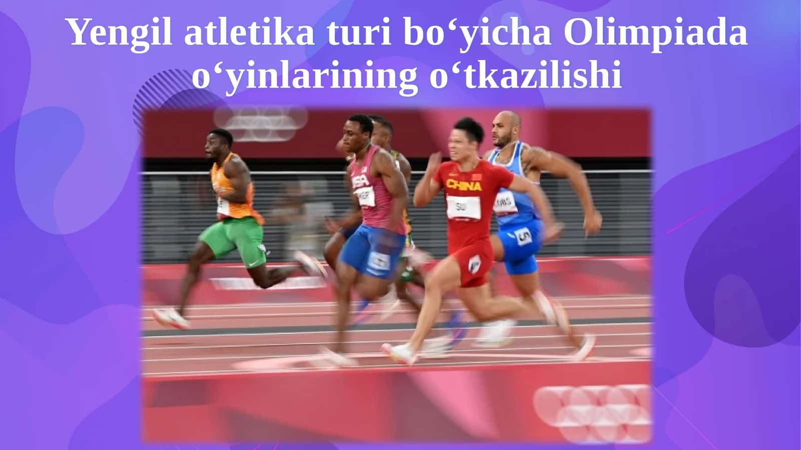 Yengil atletika turib o‘yicha Olimpiada o‘yinlarining o‘tkazilishi