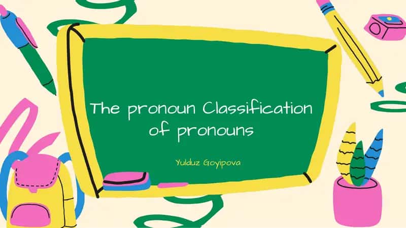 Categories of Pronouns