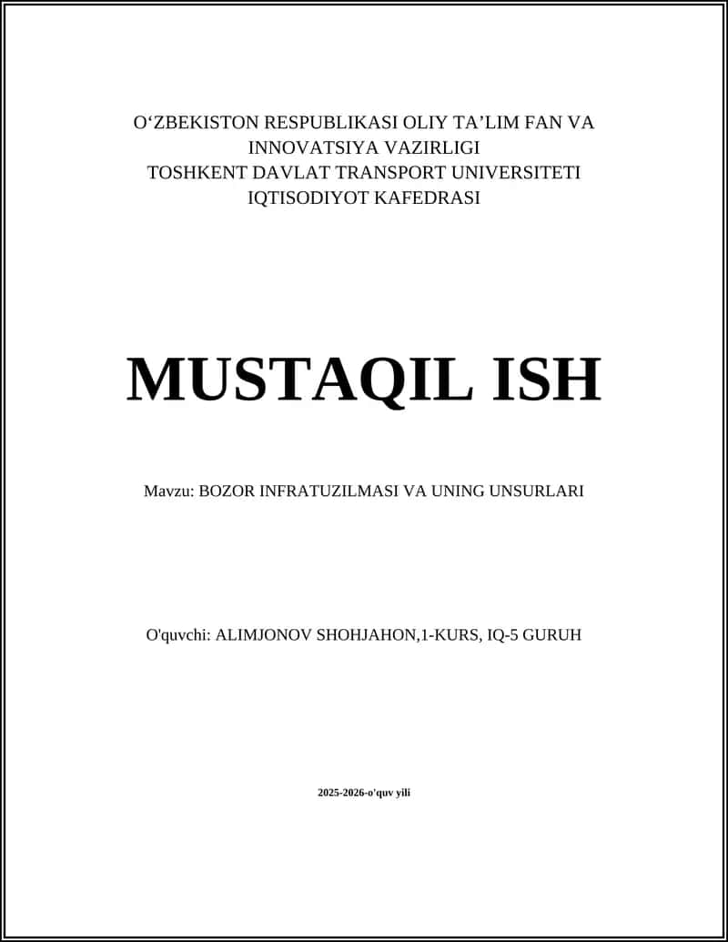 Transport Infratuzilmasi