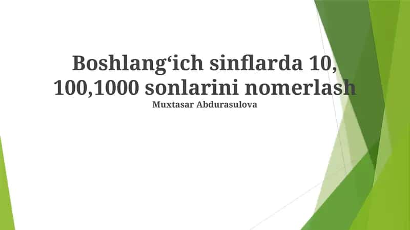 O'nliklarni tushunish