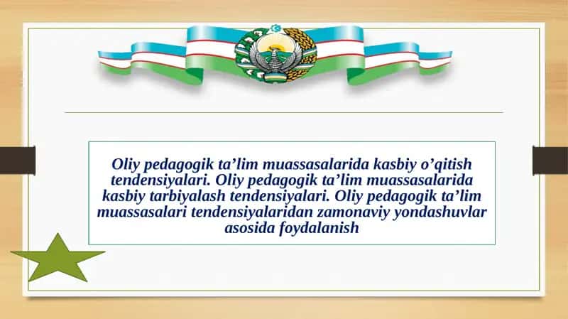 Oliypedagogikta’limmuassasalaridata'iqitish tеndеnsiyalari