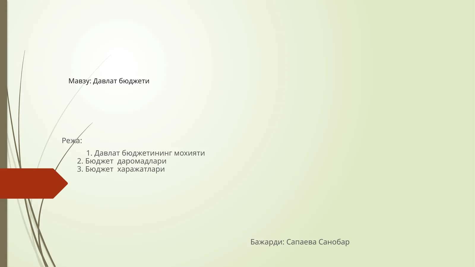 Давлат бюджети