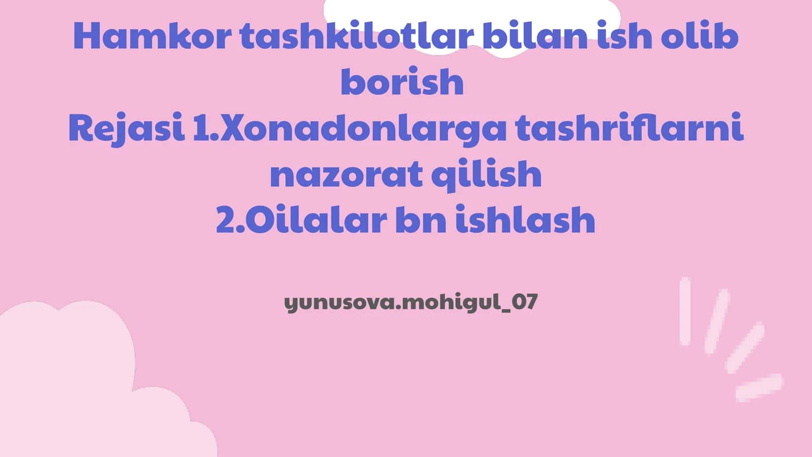 Tashriflarni Nazorat Qilish Usullari