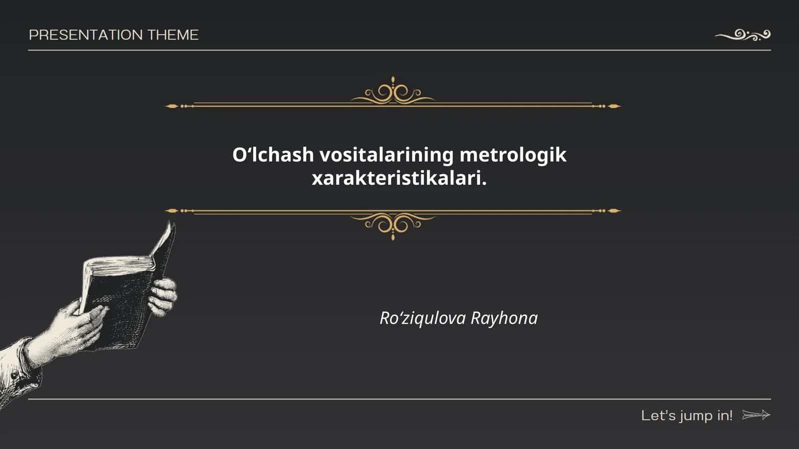 O'lchash vositalarining metrologik xarakteristikalari