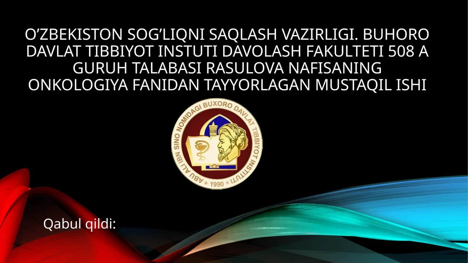 Onkologiya faniga kirish