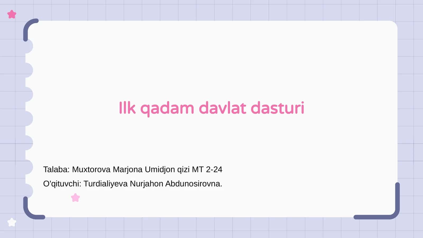 Ilk qadam davlat dasturi