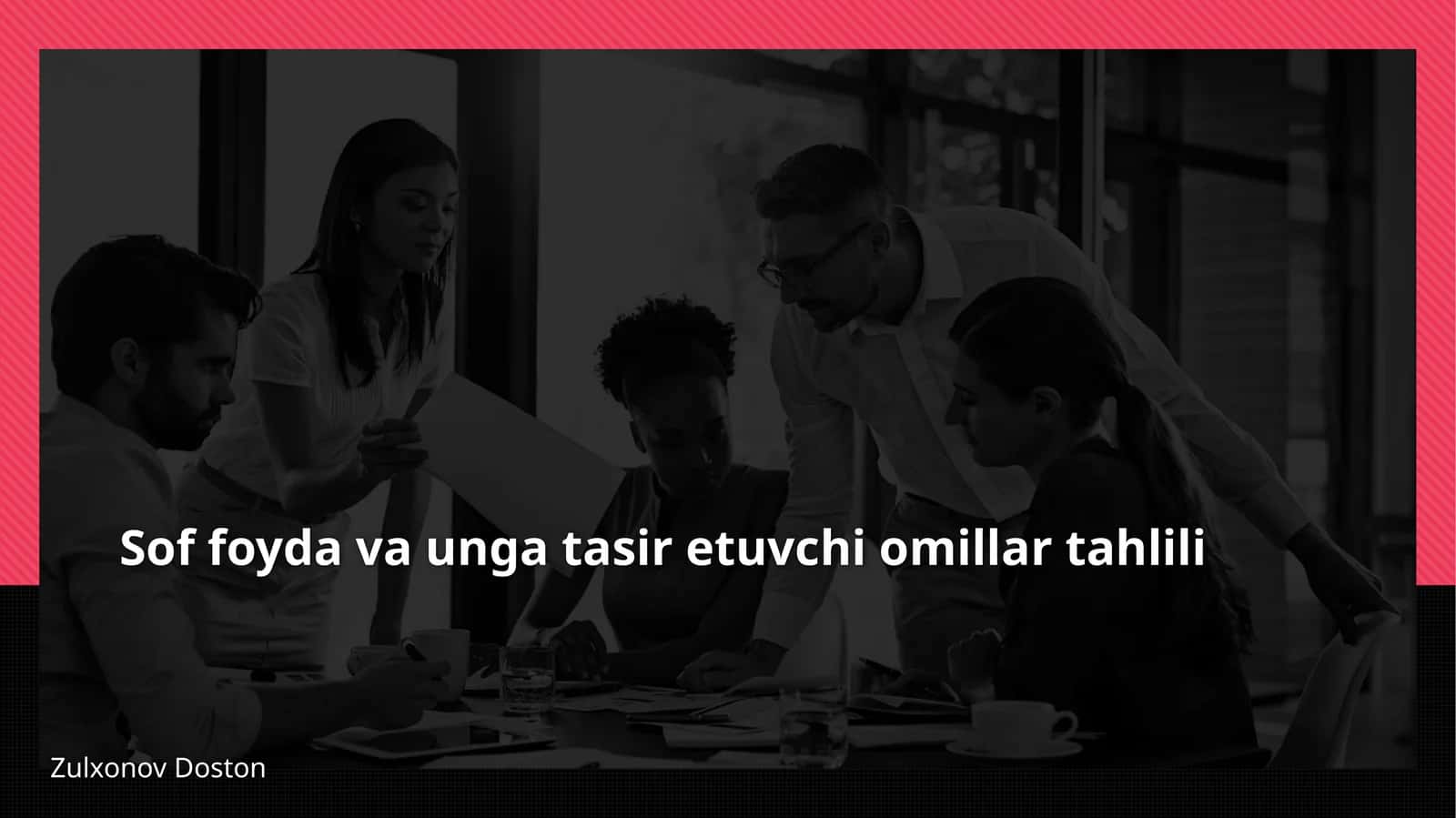 Soffoyda va unga tasir etuvchi omillar tahlili
