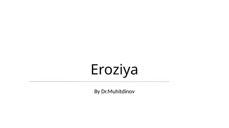 Eroziya