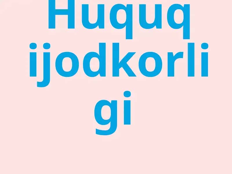 Huquq ijodkorligi