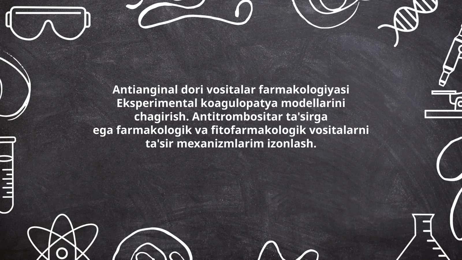 Antianginal dori vositalar farmakologiyasi