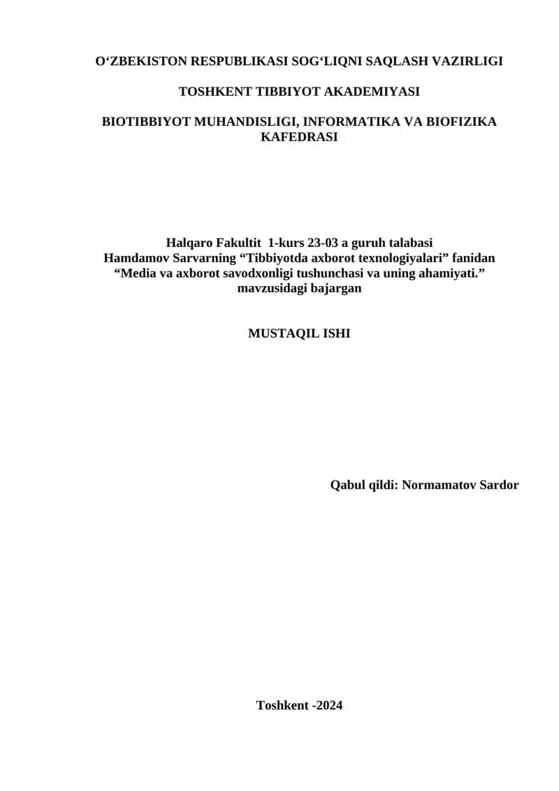 Mediasavodxonlik