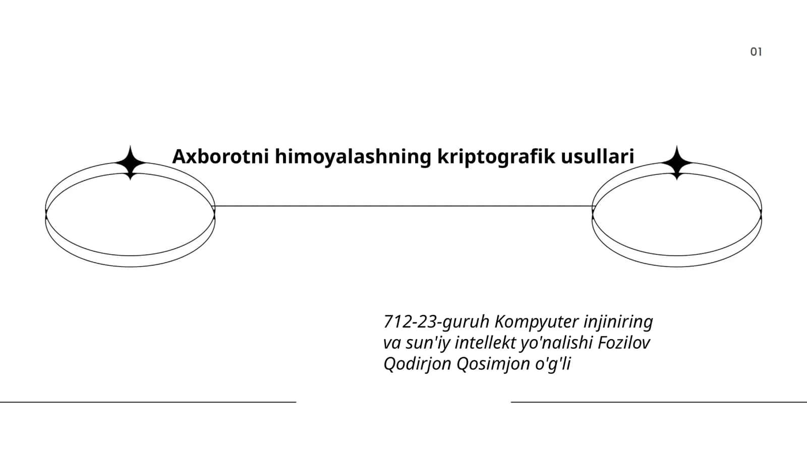 Axborotni himoyalashning kriptografik usullari
