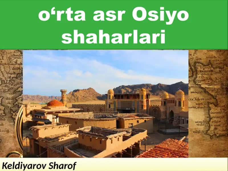 O‘rtaasr Osiyoshaharlari