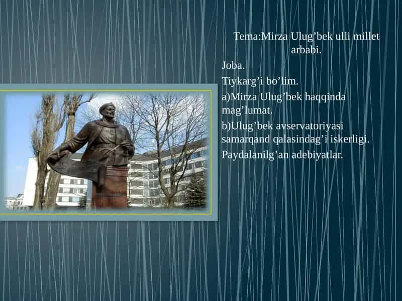 Mirza Ulug’bek