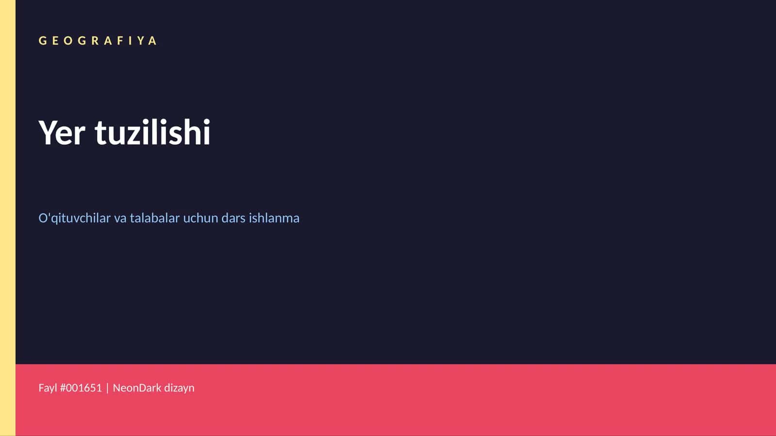 Yer tuzilishi