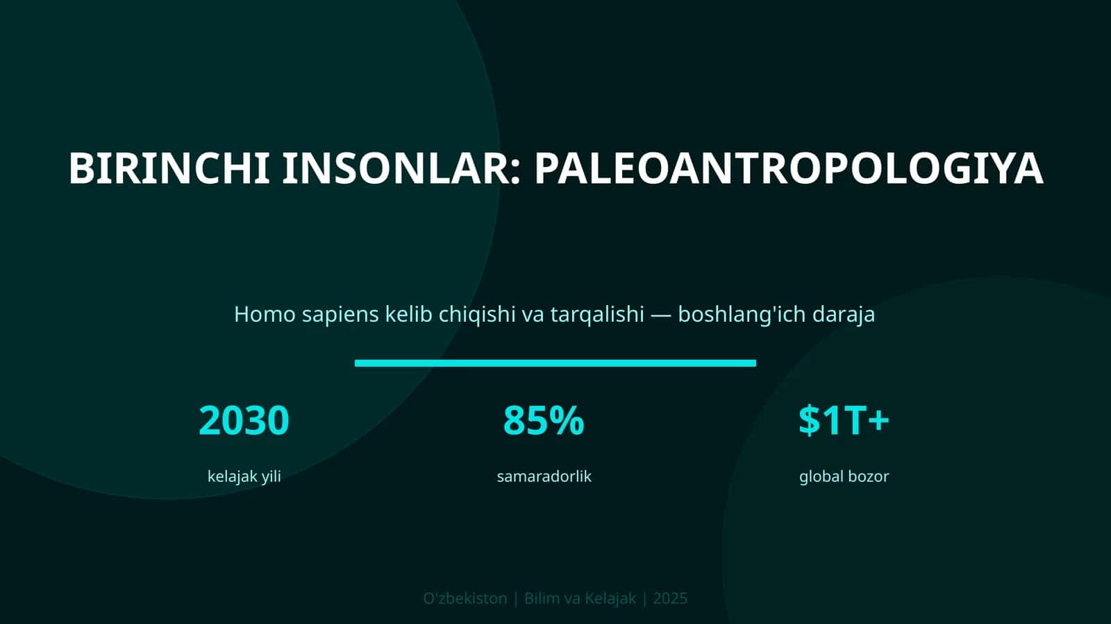 BIRINCHI INSONLAR: PALEOANTROPOLOGIYA