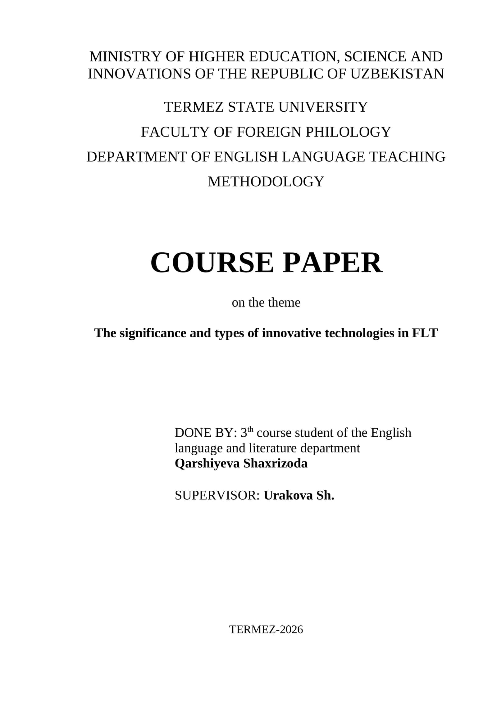 The significance and types of innovative technologies in FLT