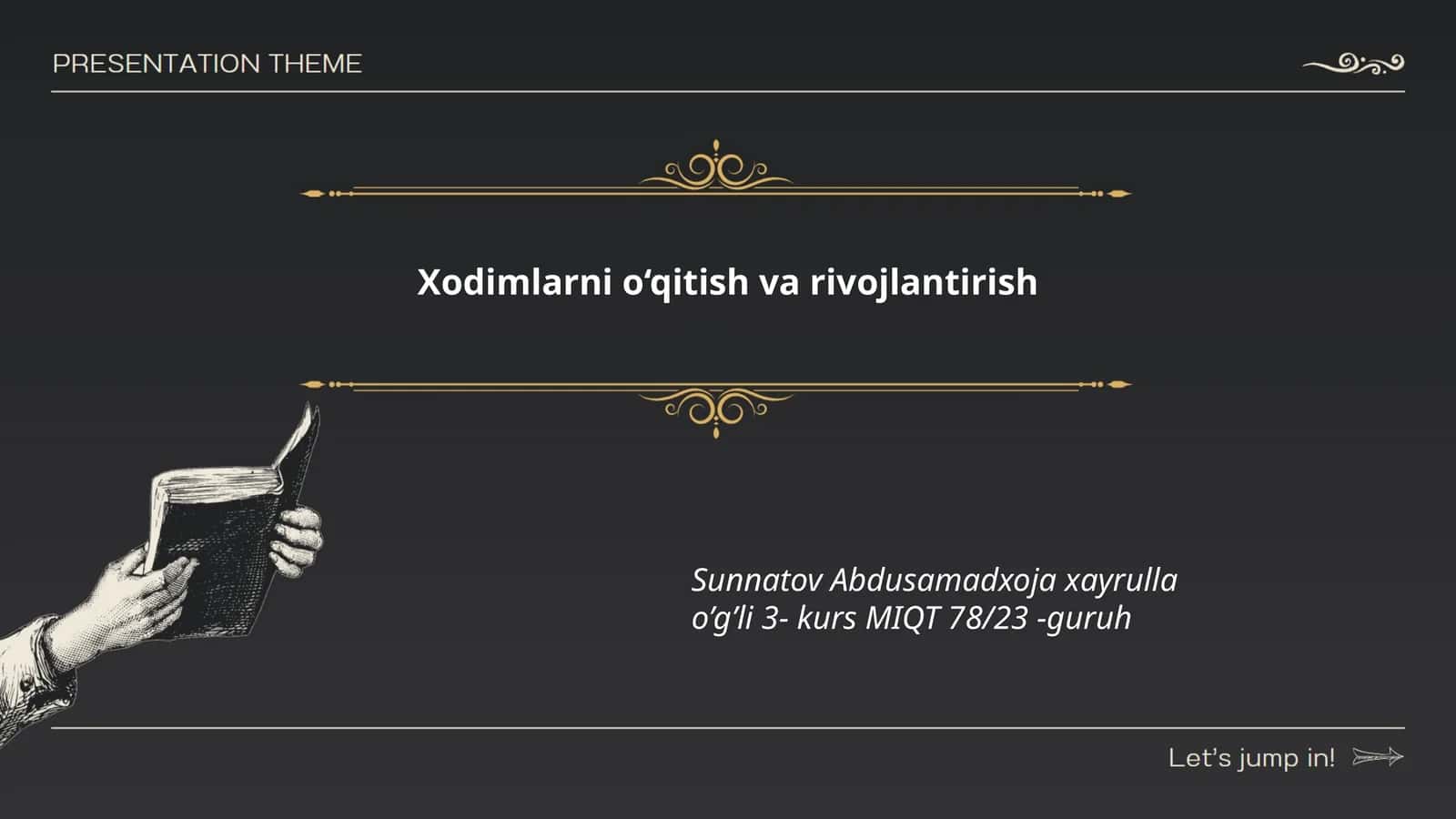 Xodimlarni o‘qitish va rivojlantirish