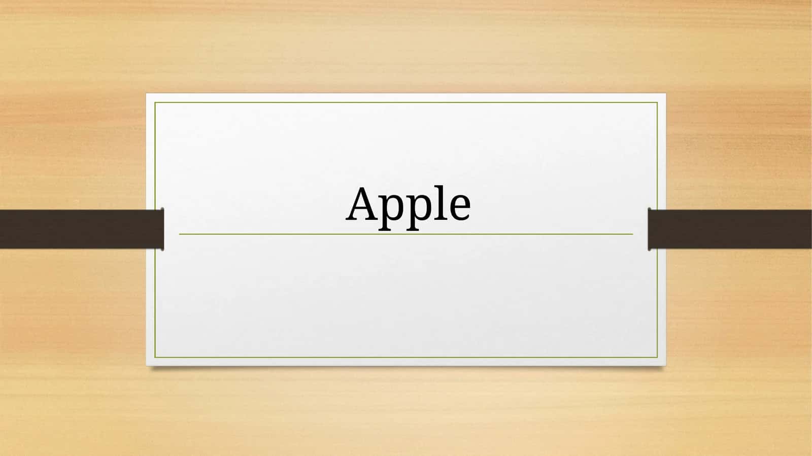 Apple