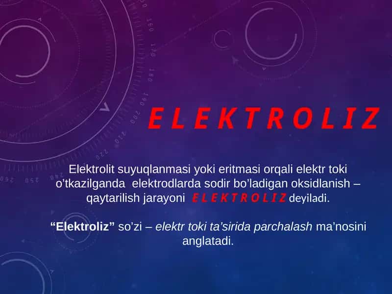 Elektroliz