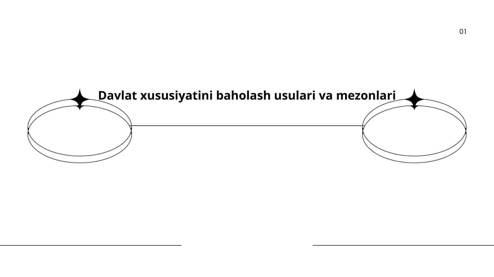 Davlat xususiyatini baholash usulari va mezonlari
