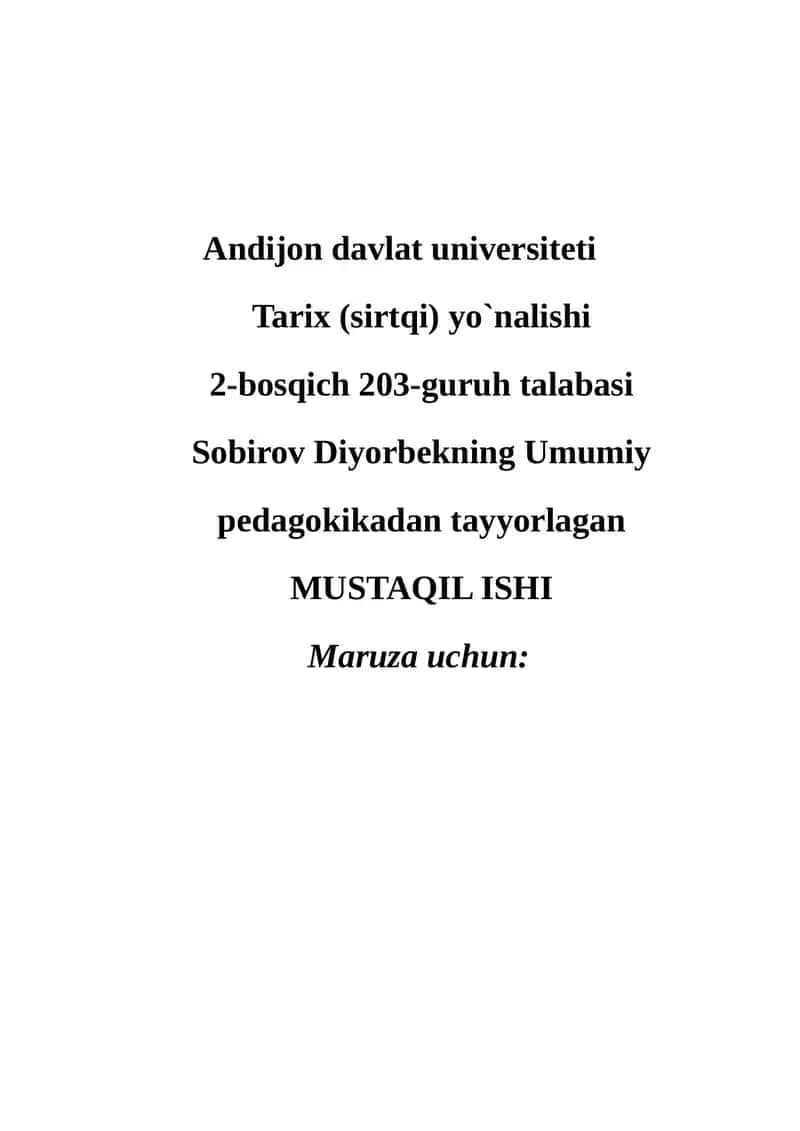 Ta’lim metodlari tushunchasi