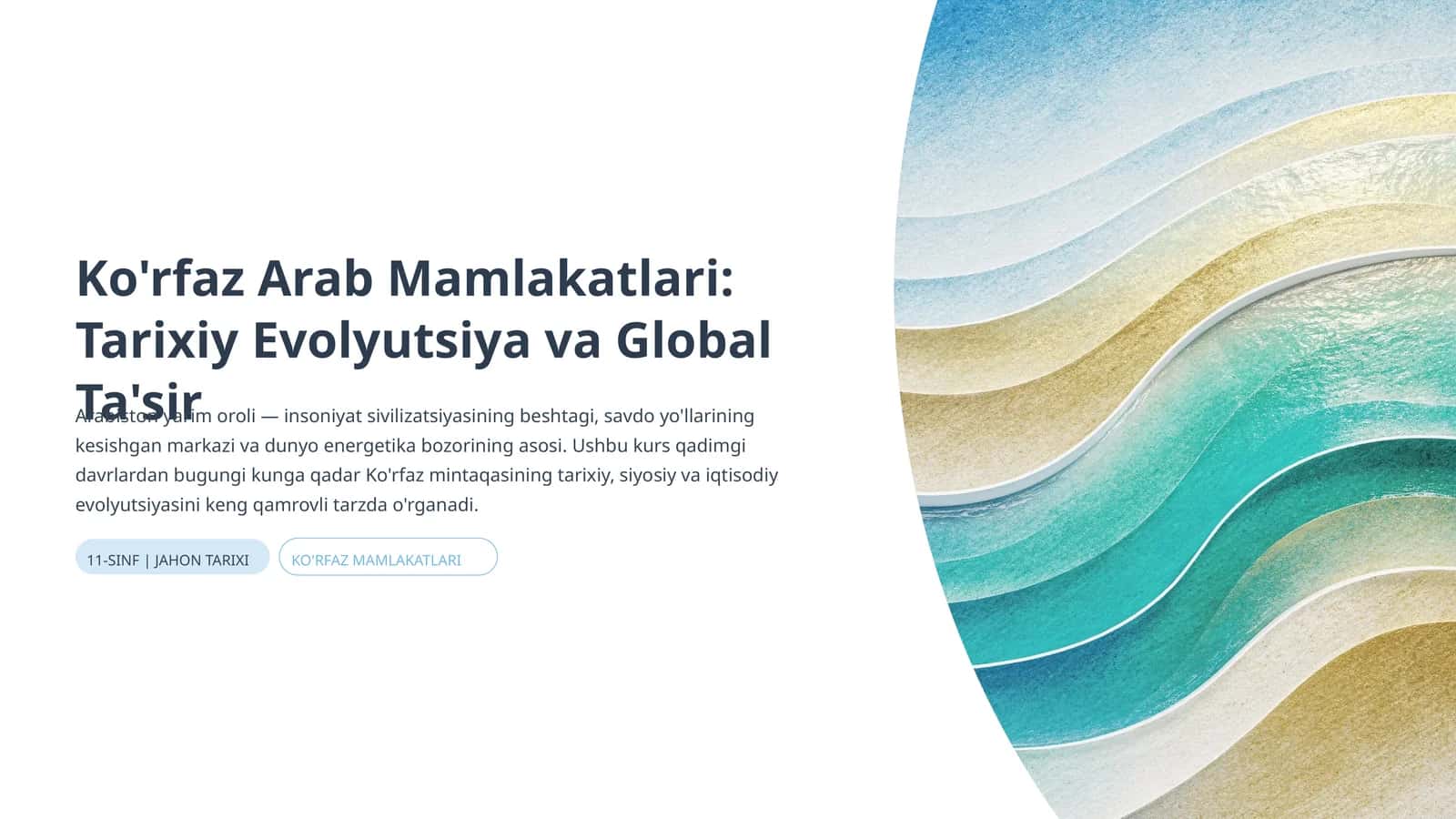 Ko'rfaz Arab Mamlakatlari: Tarixiy Evolyutsiya va Global Ta'sir