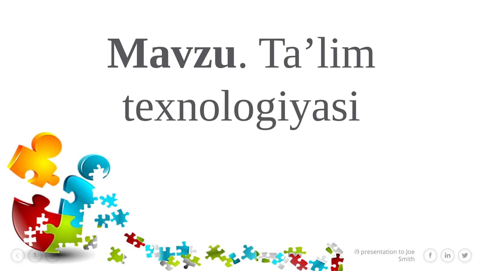 Ta’lim texnologiyasi