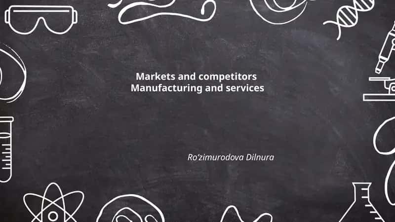 Market Segmentation in Manufacturing and Services