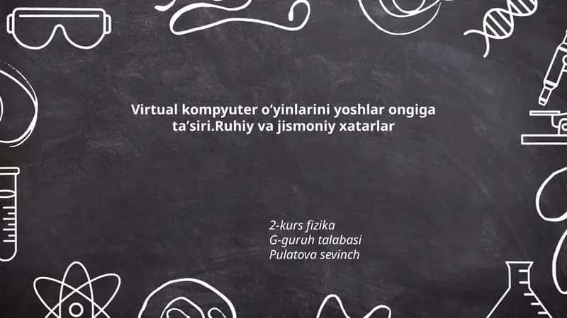 Virtual kompyuter oʻyinlarining yoshlar psixikasiga agressiya taʼsiri