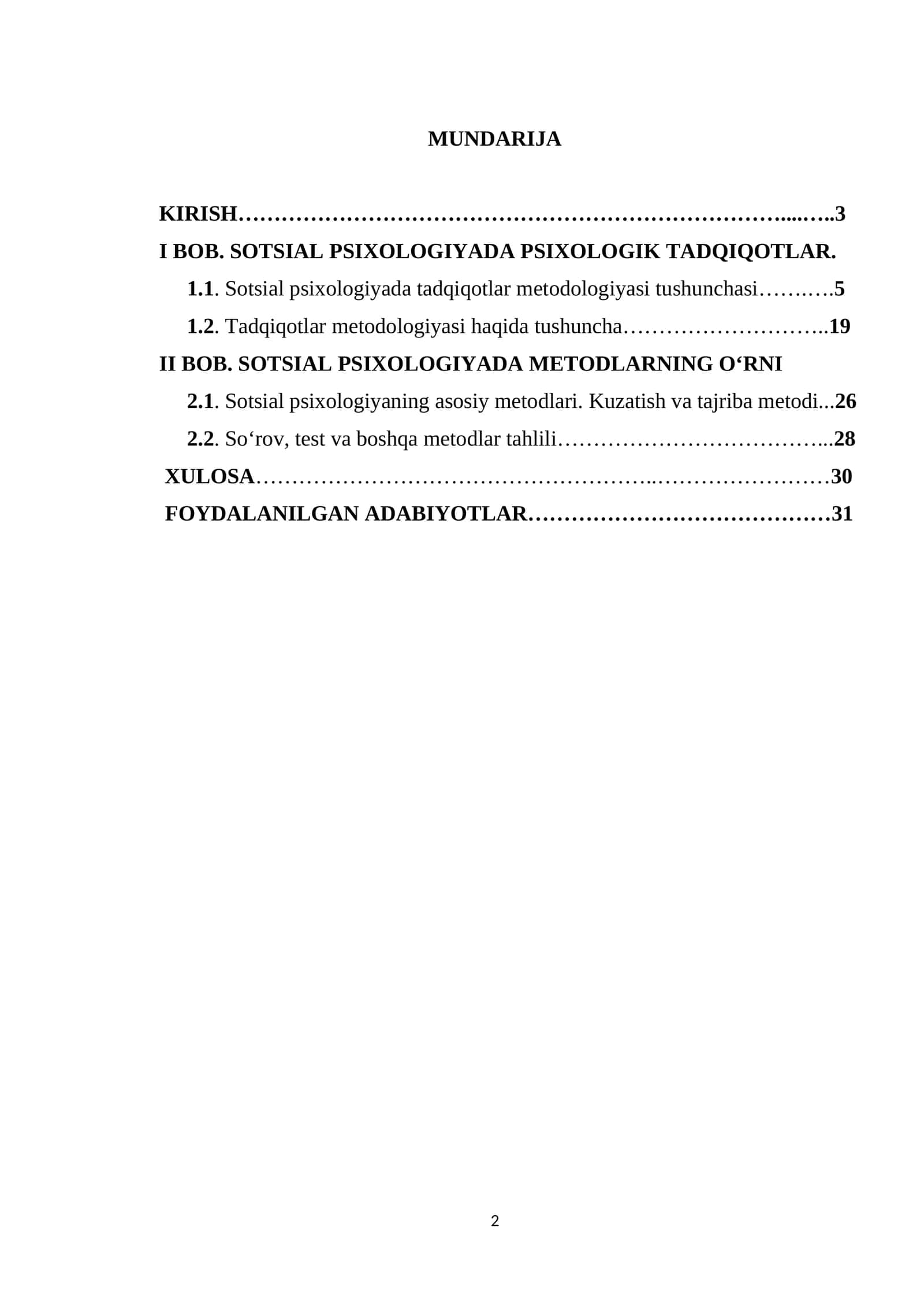 Sotsial Psixologiyada Psixologik Tadqiqotlar