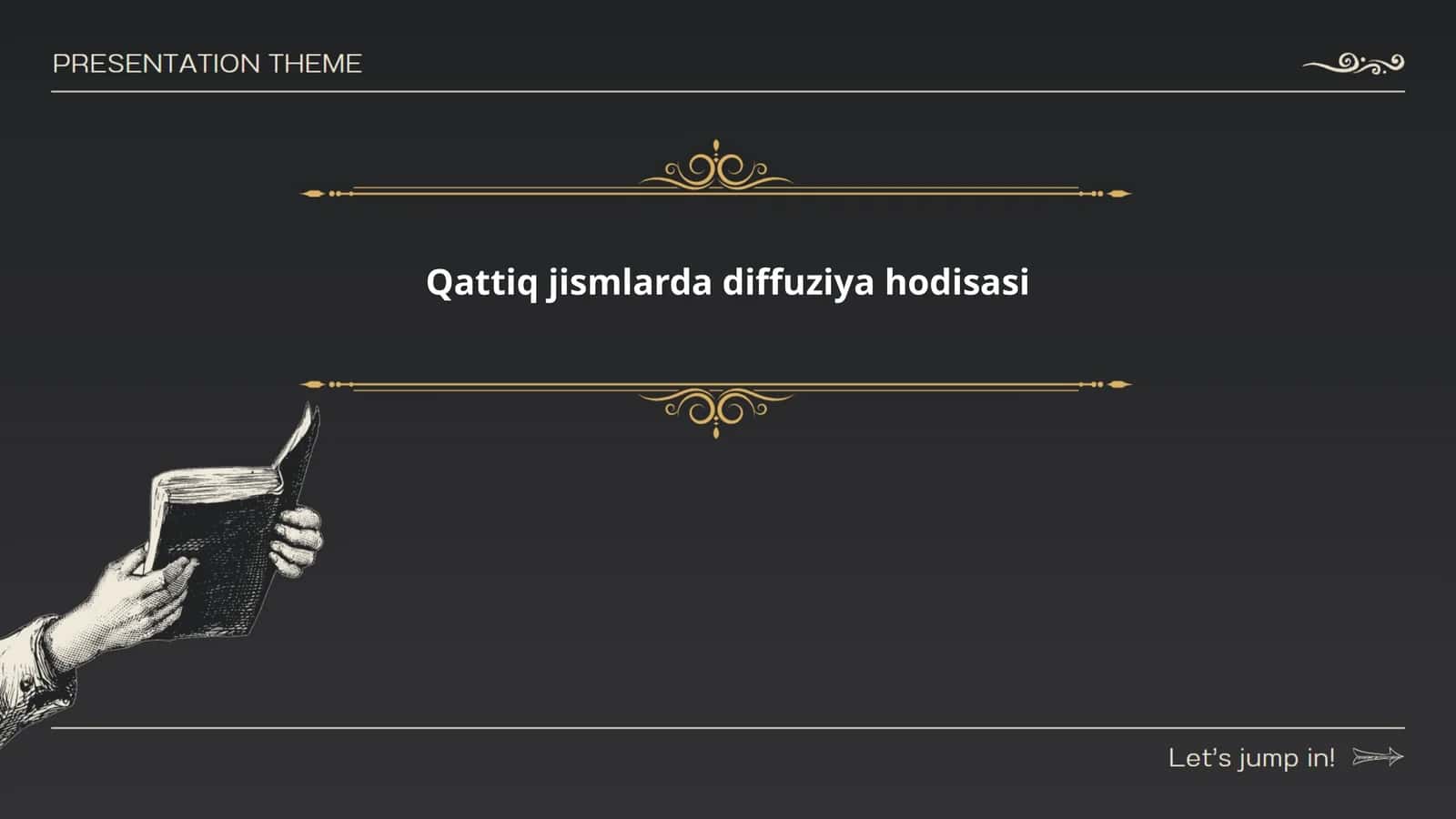 Qattiq jismlarda diffuziya hodisasi