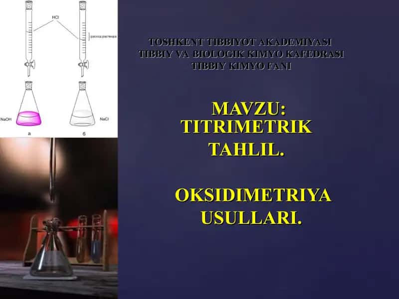 Titrimetrik Tahlil