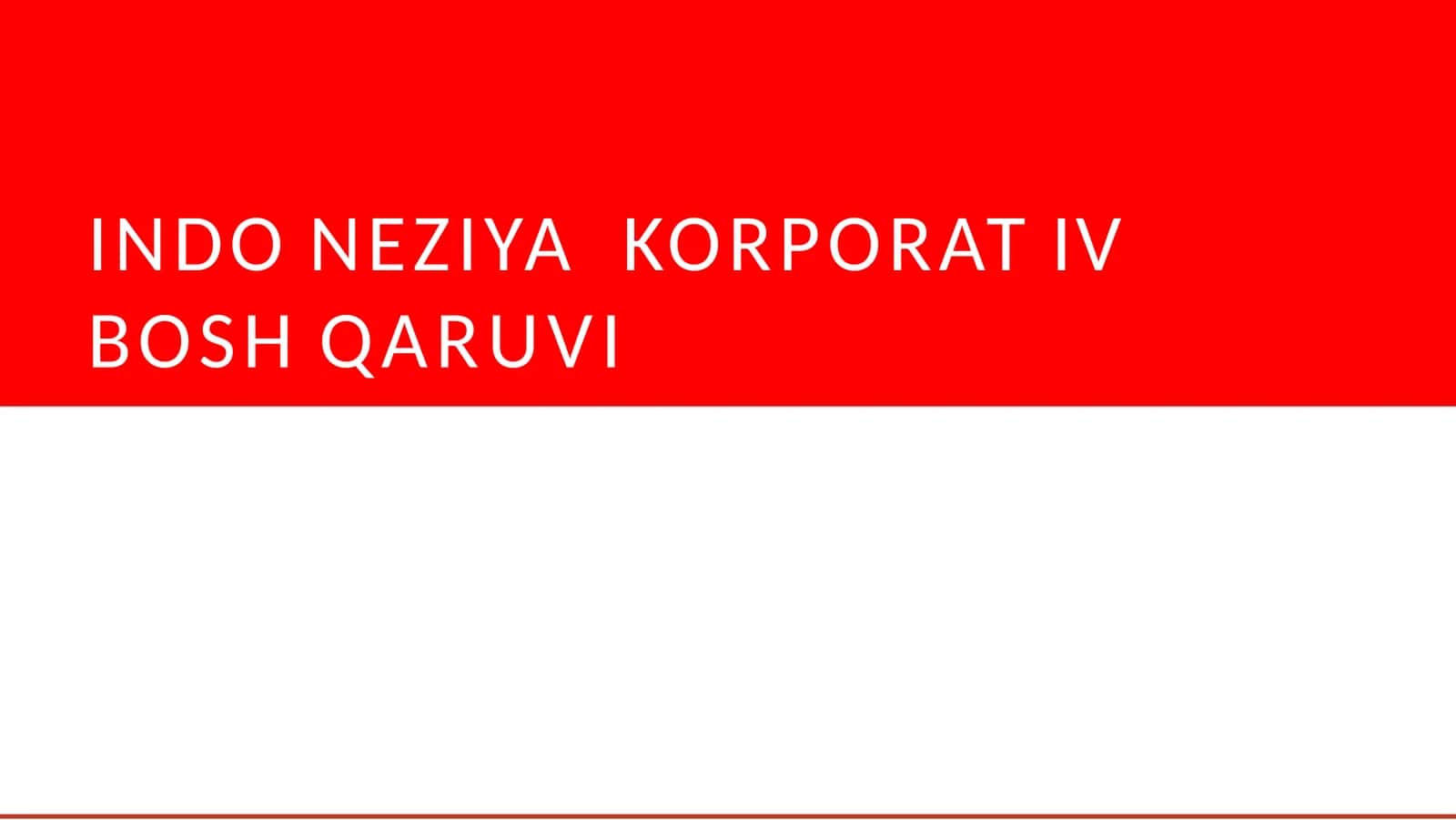 INDONEZIYA KORPORATIV BOSHQARUVI