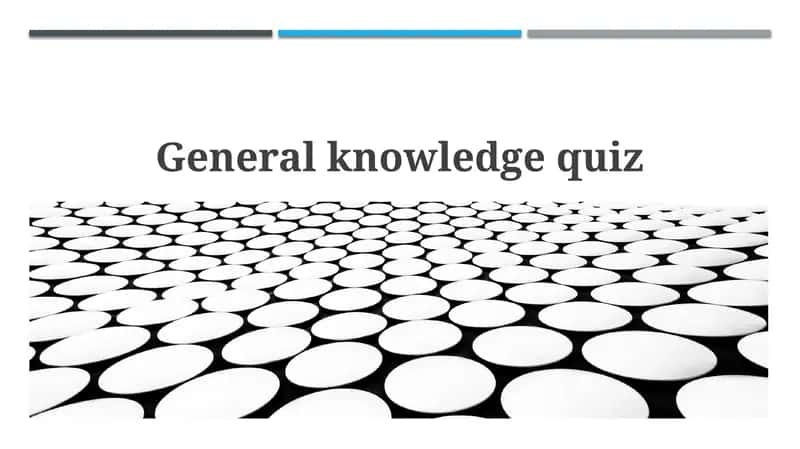 General knowledge quiz