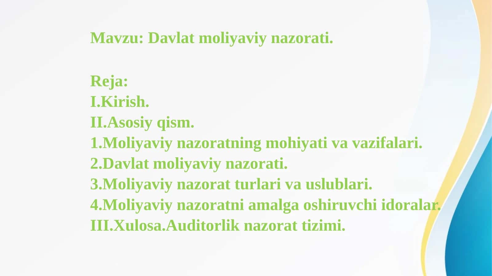 Davlat moliyaviy nazorati