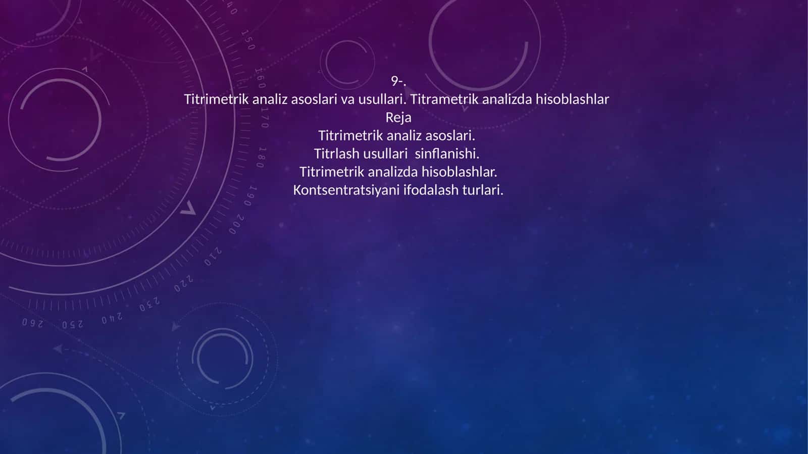 Titrimetrik analiz asoslari va usullari