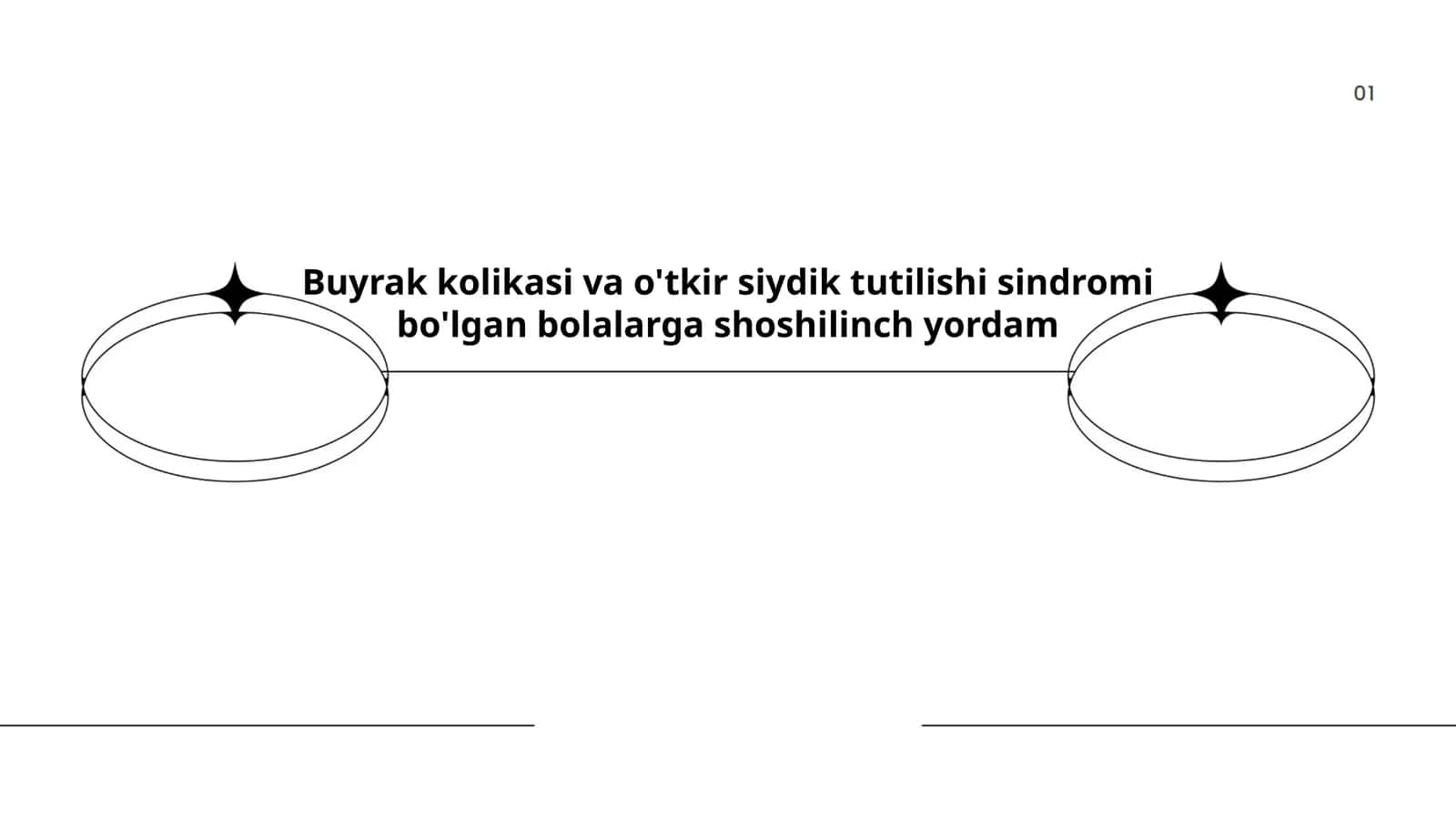 Buyrak kolikasi va o'tkir siydik tutilishi sindromi bo'lgan bolalarga shoshilinch yordam