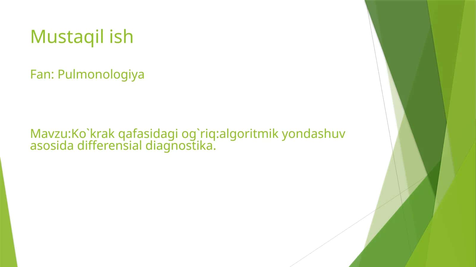 Pulmonologiya