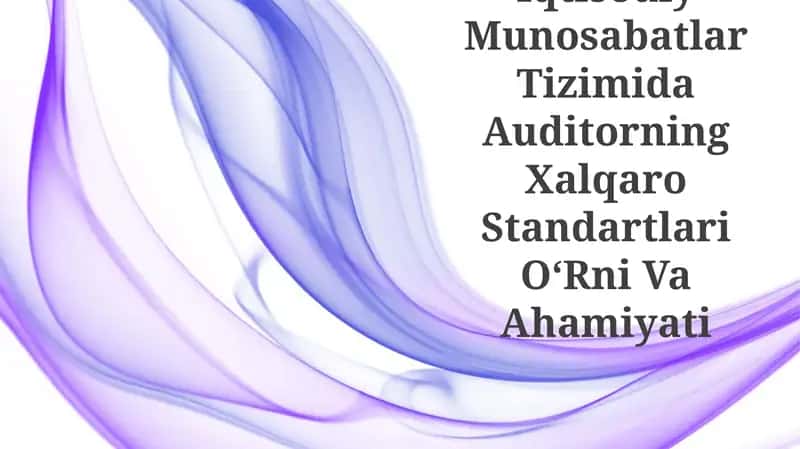 Auditorning Xalqaro Standartlari