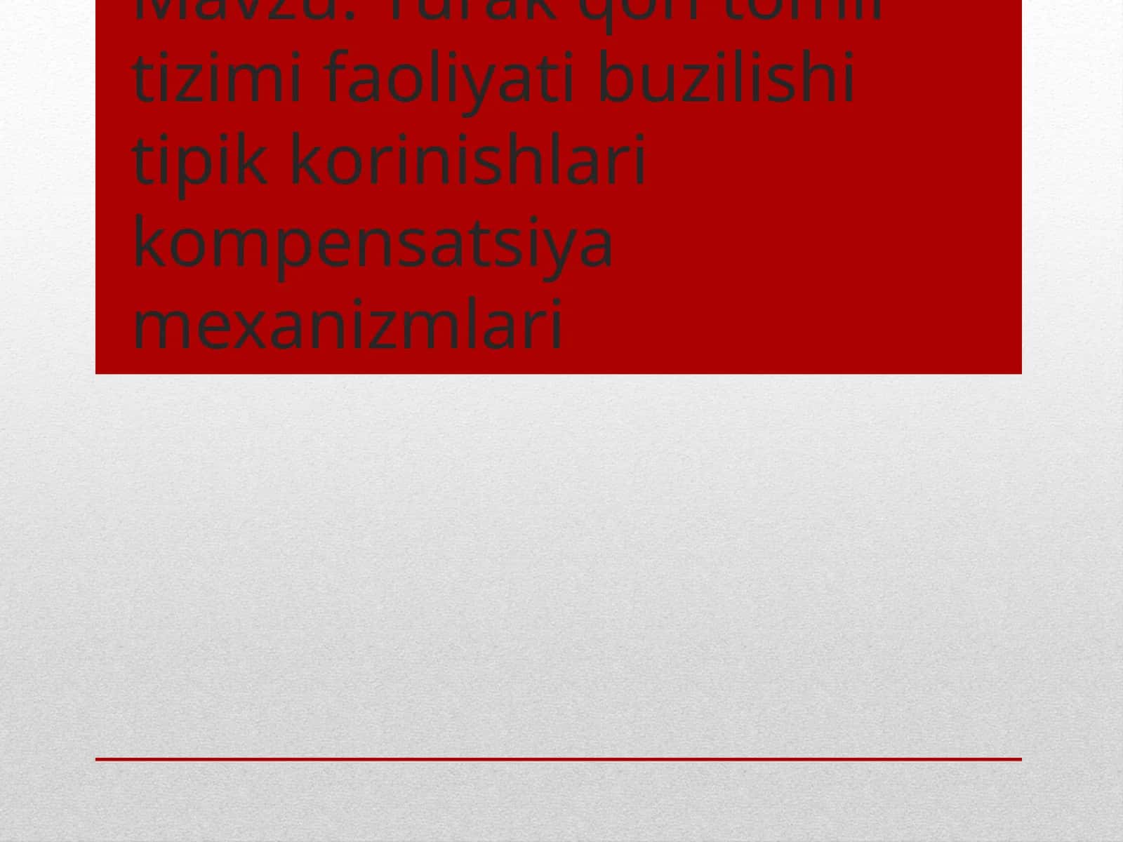 Yurakqontomirtizimifaoliyatibuzilishitipikkorinishlarikompensatsiyamexanizmlari