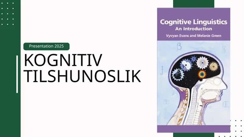 Kognitiv tilshunoslik haqida taqdimot