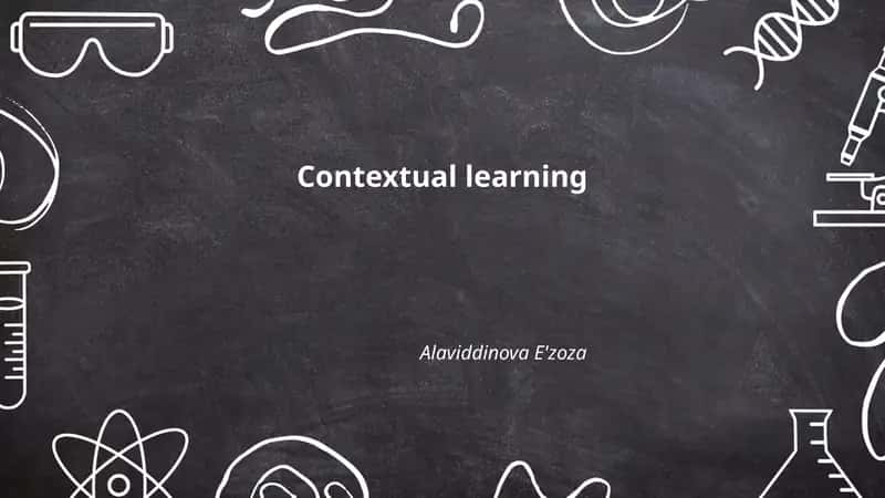 Contextual Learning Theories