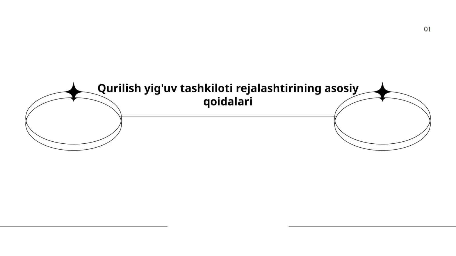 Qurilish yig'uv tashkiloti rejalashtirining asosiy qoidalari