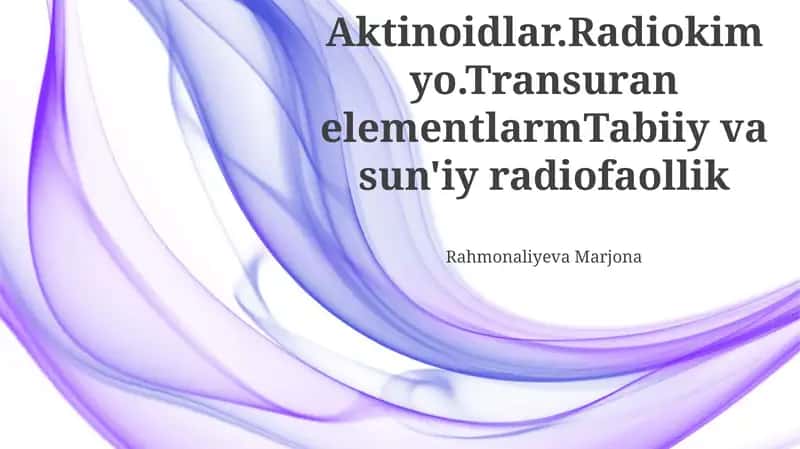 Aktinoidlar