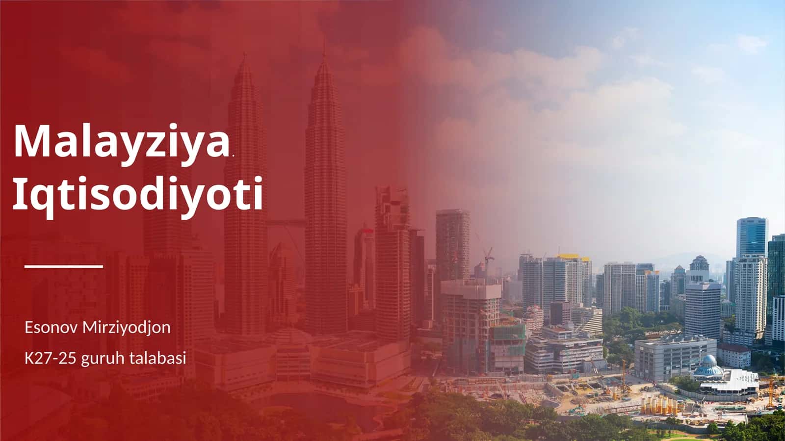 Malayziya.Iqtisodiyoti