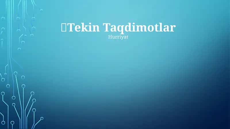 Bepul Taqdimotlar