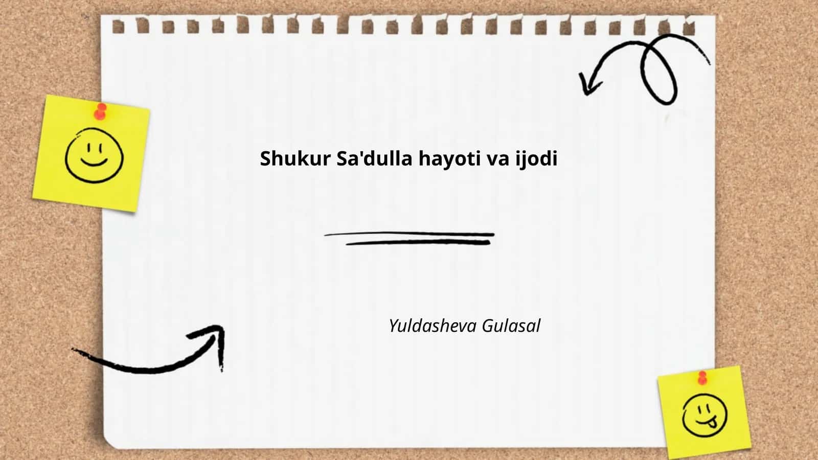 Shukur Sa'dulla hayoti va ijodi