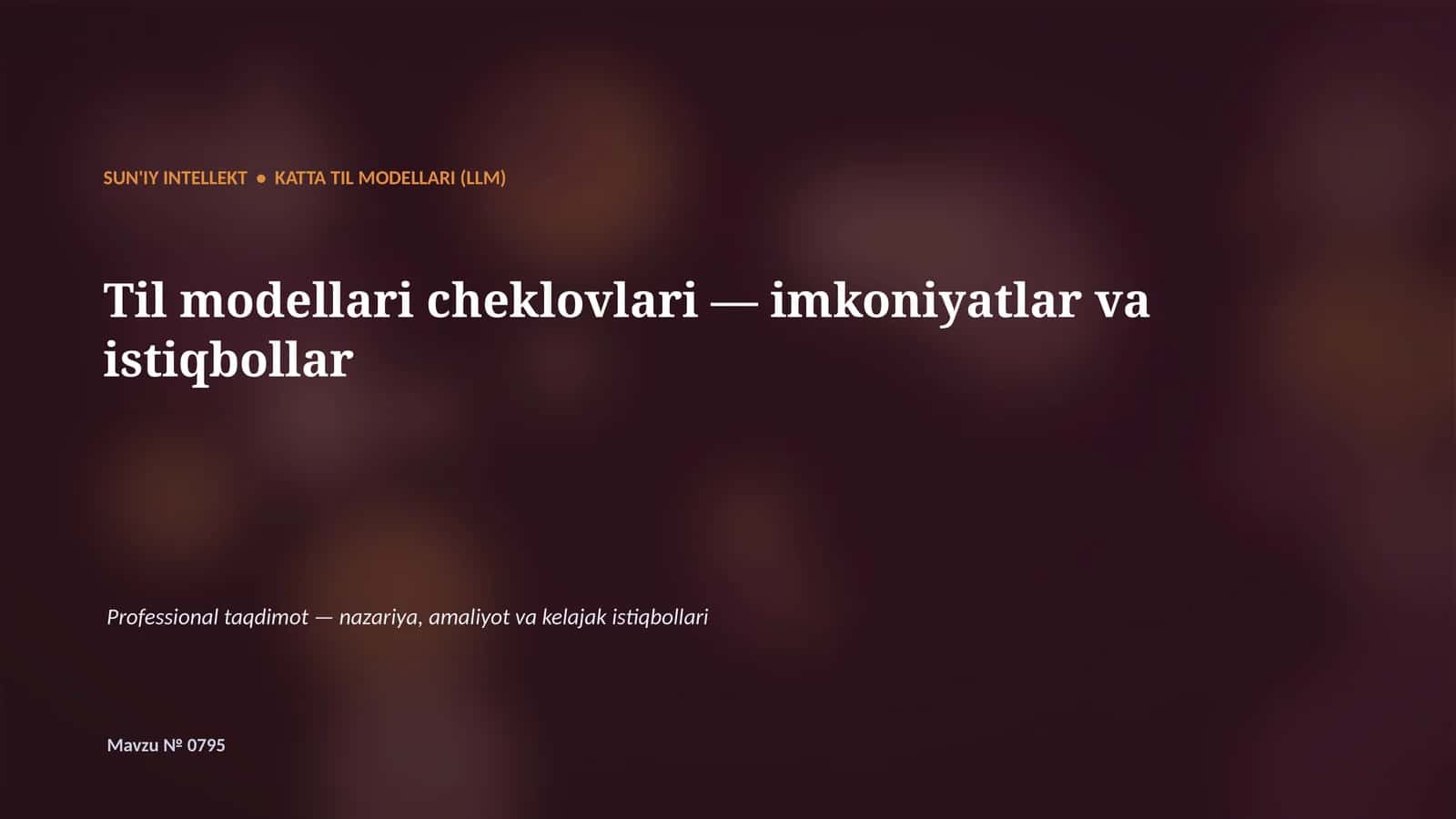 KATTA TIL MODELLARI (LLM)