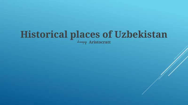 Historical places of Uzbekistan